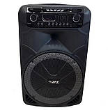Колонка акумуляторна з мікрофоном ZPX ZX-7766 200W (Bluetooth/USB/FM/TWS), фото 3