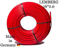 Труба теплого пола LEMBERG 16*2.0 PEX-A RED с кислородным барьером Германия. 95°C (Made in Germany)