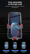 Універсальний автомобільний тримач для смартфона Rock Magnetic Air Vent (Чорний), фото 3