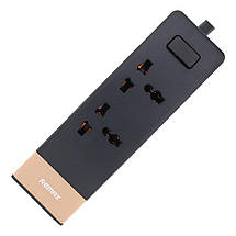 Мережевий фільтр / подовжувач Remax RU-S3 3 usb/2 розетки (Чорний, 1.5 м), фото 2
