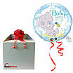 Q18" Tiny Tatty Teddy Baby Boy Foil Balloon - Pkg. Куля фольгована для виписки з пологового будинку хлопчика, В УП, фото 3