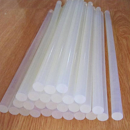 Комплект прозорих клейових стрижнів 11,2х200мм, упаковка 1кг 73-100, фото 3
