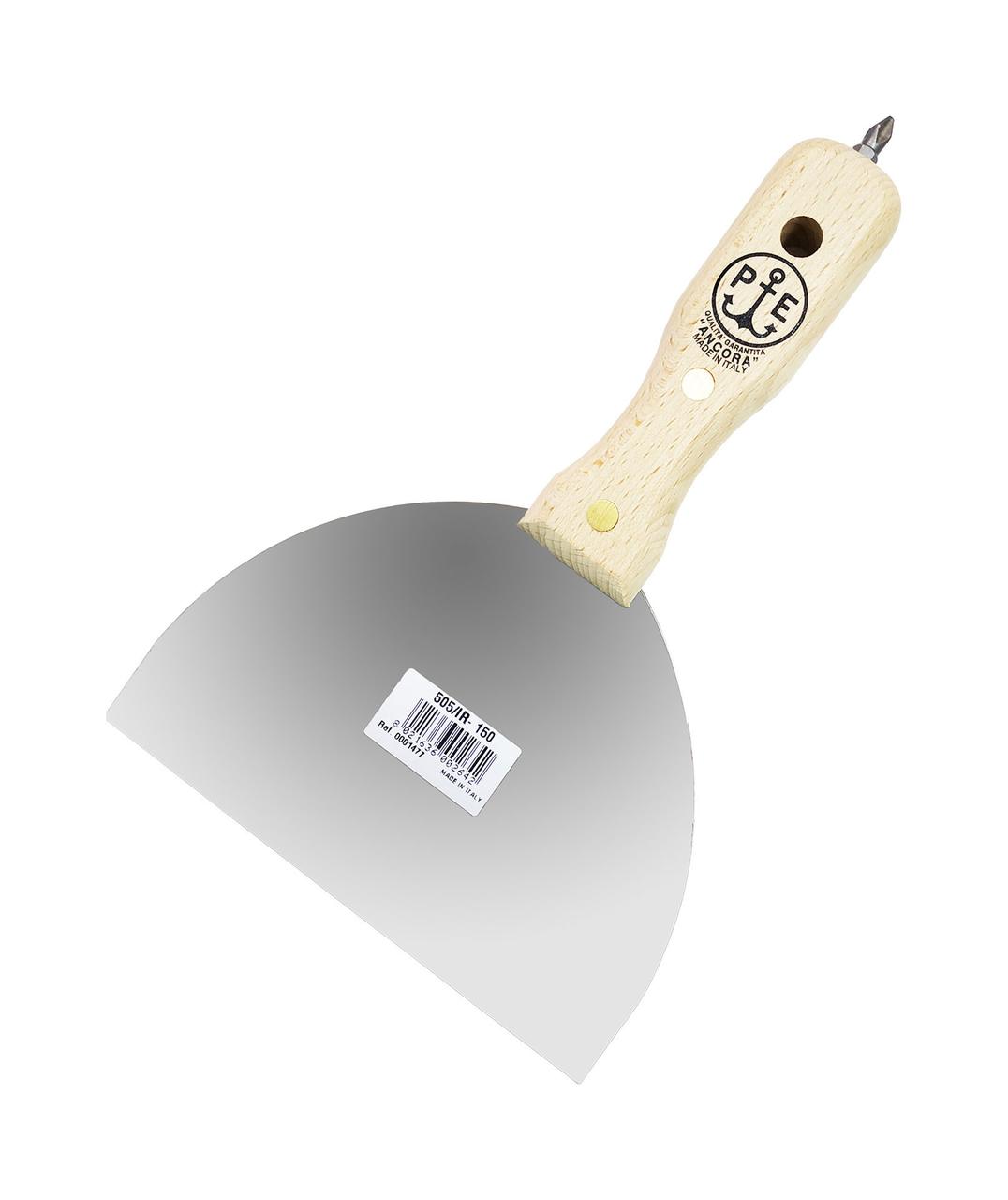 Шпатель із неіржавкої сталі з вбудованою викруткою 505/I. Pavan 100, фото 1