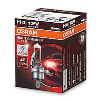 Галогенная лампа Osram Night Breaker Silver +100% H4 12V 55/60W 64193 NBS (1шт)