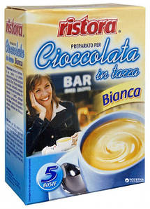 Білий гарячий шоколад "Ristora Cioccolata Bianca" пакетований 5х23 г