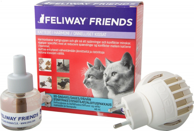 Фелівей Френдс Ceva Feliway Friends антистрес феромон для котів і кішок, дифузор зі змінним блоком, 48 мл, фото 1