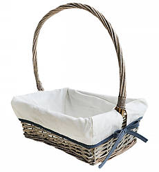 Кошик з лози декоративний, подарунковий (Польща) 23*40*33 см