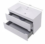 Тумба Модена з умивальником Арте 100 см підвісна, фото 3