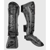 Защита ног Venum Elite Shin Guards Black/Dark camo L
