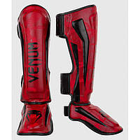 Захист ніг Venum Elite Shin Guards Red Camo M L, Червоний