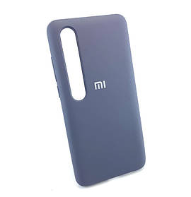 Чохол для Xiaomi Mi 10, Mi 10 pro накладка на бампер захисний силіконовий Silicone Cover синій