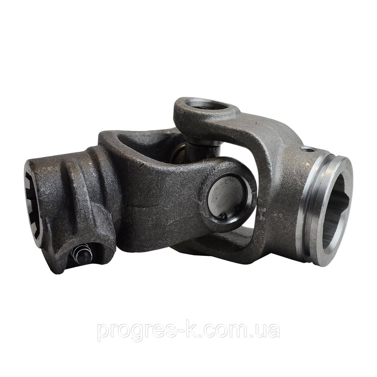 Карданний шарнір W2306A (Хрестовина 27x74 вилка зовнішня під трубу L40H + виделка 8 шліців)