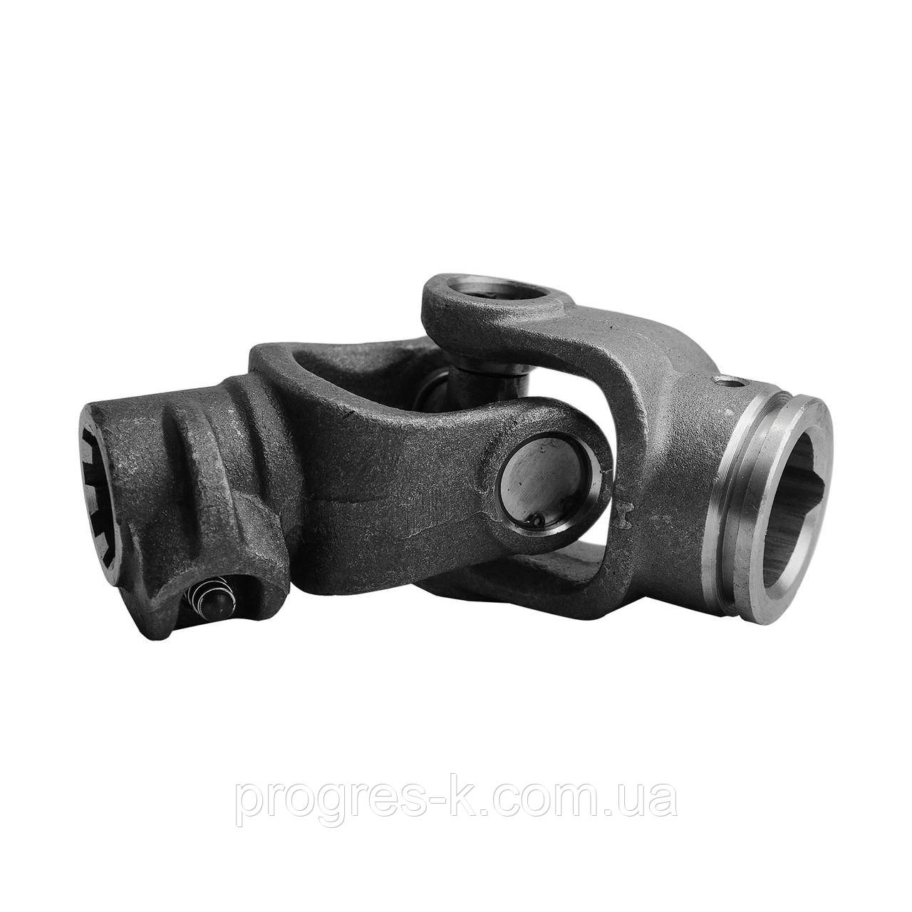 Карданний шарнір W2306К (Хрестовина 27x74 вилка зовнішня під трубу L40H + вилка 6 шлицов)