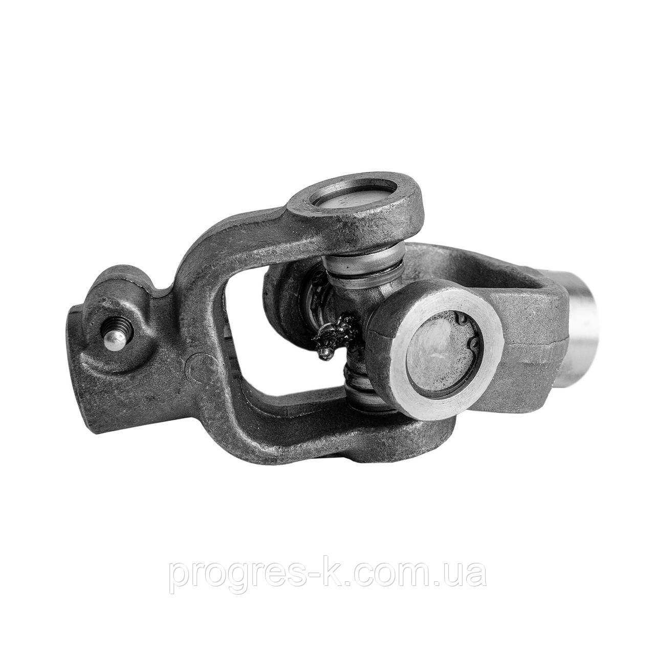 Карданний шарнір 400АН (Хрестовина 35х98 вилка 8 шліців + виделка кругла Ø42)