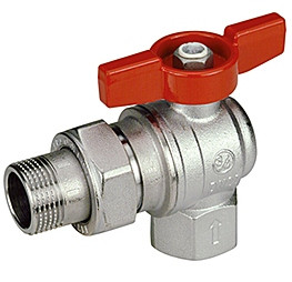 Кран кульовий з американкою кутового Giacomini R789X007 1" ВН