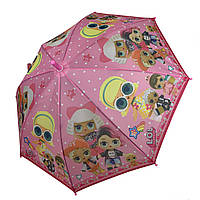 Дитяча парасоля-тростина, напівавтомат "LOL / ЛОЛ" від Paolo Rosi, з рожевою ручкою, 0077-2