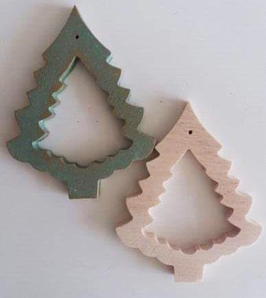 Підвіска дерев'яна Ялинка 7*9 см.|заготівля для декору | під фарбування | для декупажу