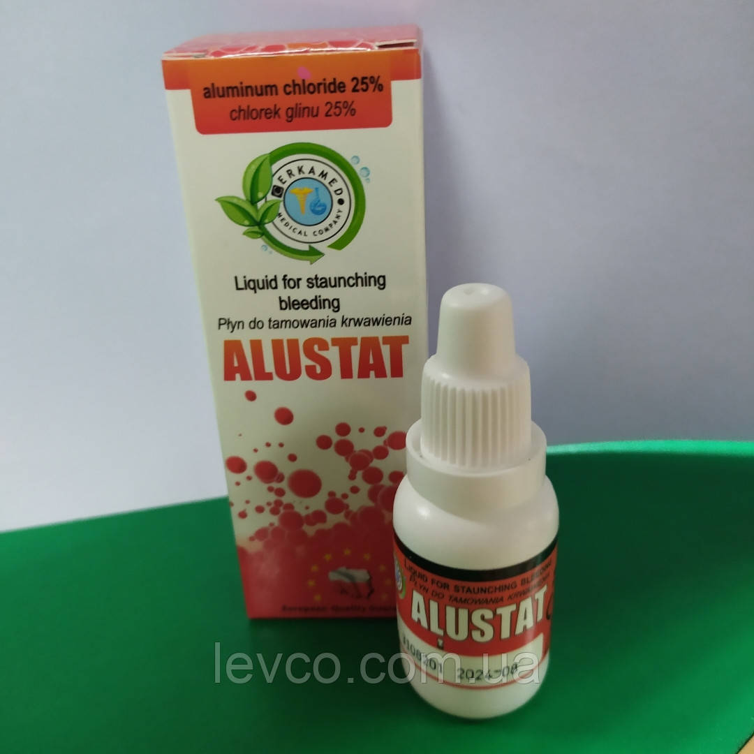 АЛЮСТАТ ГЕМОСТАТИК ДЛЯ КРОВОЗУПИНОК ПОЛЬЩА РІДИНА 10 МЛ, фото 1