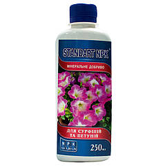 Добриво Standart NPK для сурфіній та петуній 250 мл