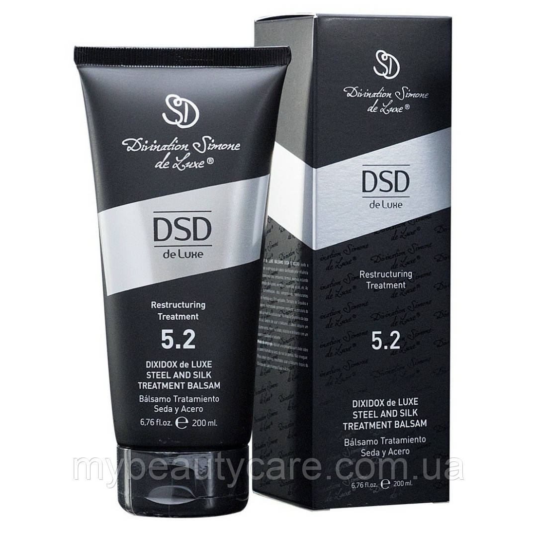 DSD DE LUXE 5.2 steel and silk treatments balsam Востанувальний бальзам Сталь і шовк 200 мл