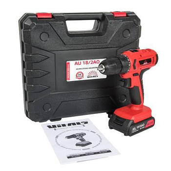 Акумуляторна дриль-шуруповерт Vitals AU 18 / 2AO (81196)