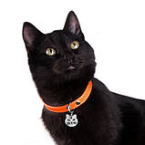 Адресник Кіт із латуні з позолотою 2,0 х 1,9 см (гравіювання під замовлення 3-7 днів, доставка Новою Поштою), фото 2