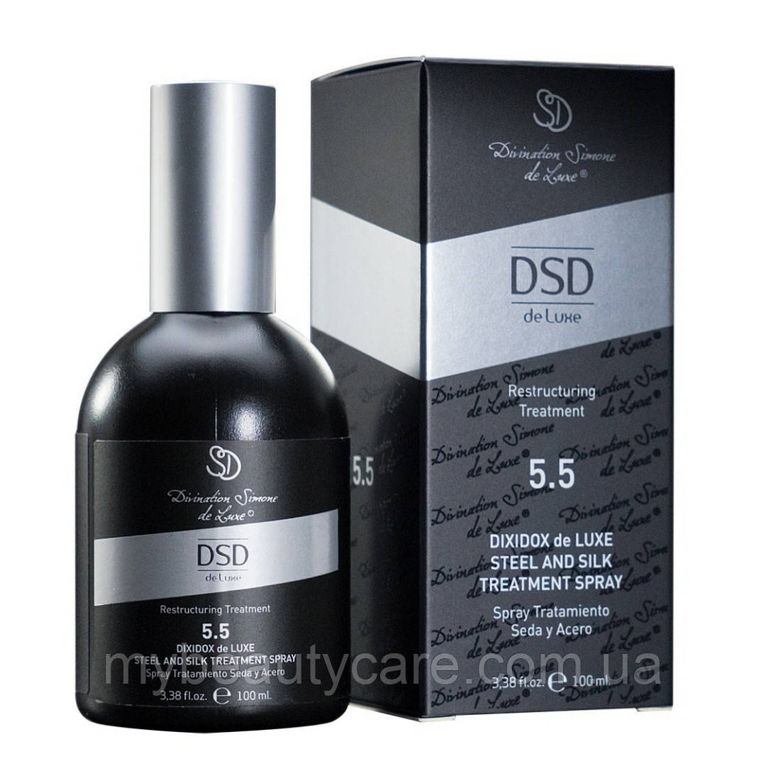 DSD DE LUXE 5.5 STEEL AND SILK TREATMENTS SPRAY, що встановлює спрей сталь і шовк 100 мл