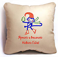 Новогодняя подушка 2016 "Яркого и веселого Нового Года!" 05