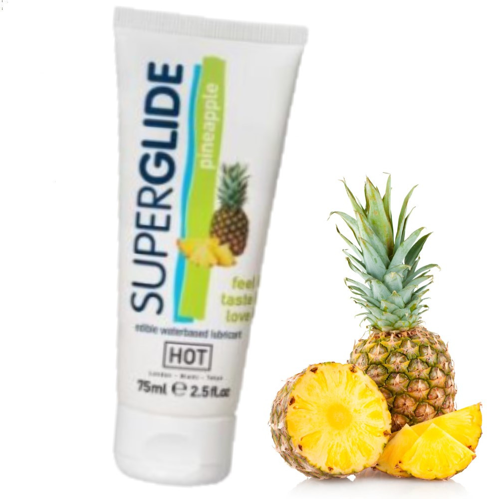 Лубрикант оральний "SUPERGLIDE Pineapple" зі смаком ананаса 75 мл