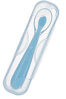 Ложка силиконовая с удержанием формы изгиба для кормления ребенка Голубой (n-791)