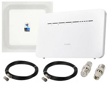 Стаціонарний 4G+ комплект Wi-Fi роутер Huawei B535-232 + антена MW TECH Mimo 2*17 dBi
