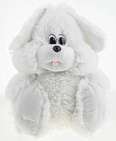 Плюшевий Зайчик 55 см білий сидячий, фото 3
