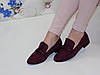 Балетки жіночі бордові замшеві 36р, фото 3