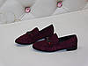 Балетки жіночі бордові замшеві 36р, фото 6