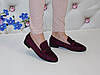Балетки жіночі бордові замшеві 36р, фото 4