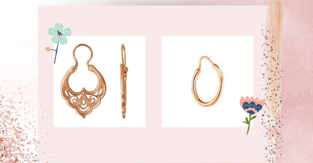 Замок скоба серьги - фото