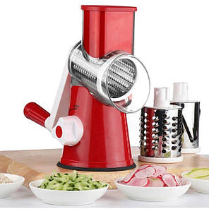 Овочерізка мультислайсер для овочів і фруктів Kitchen Master 5333 Red, фото 4