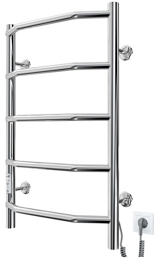 Електричний полотенцесушитель Mario Трапеція НР–І 650х430/110 TR праве підключення кабелю живлення