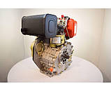 Двигун 178 F на мотоблок Зубр (Zubr) НТ 105 - 6 к. с ручний стартер, фото 2