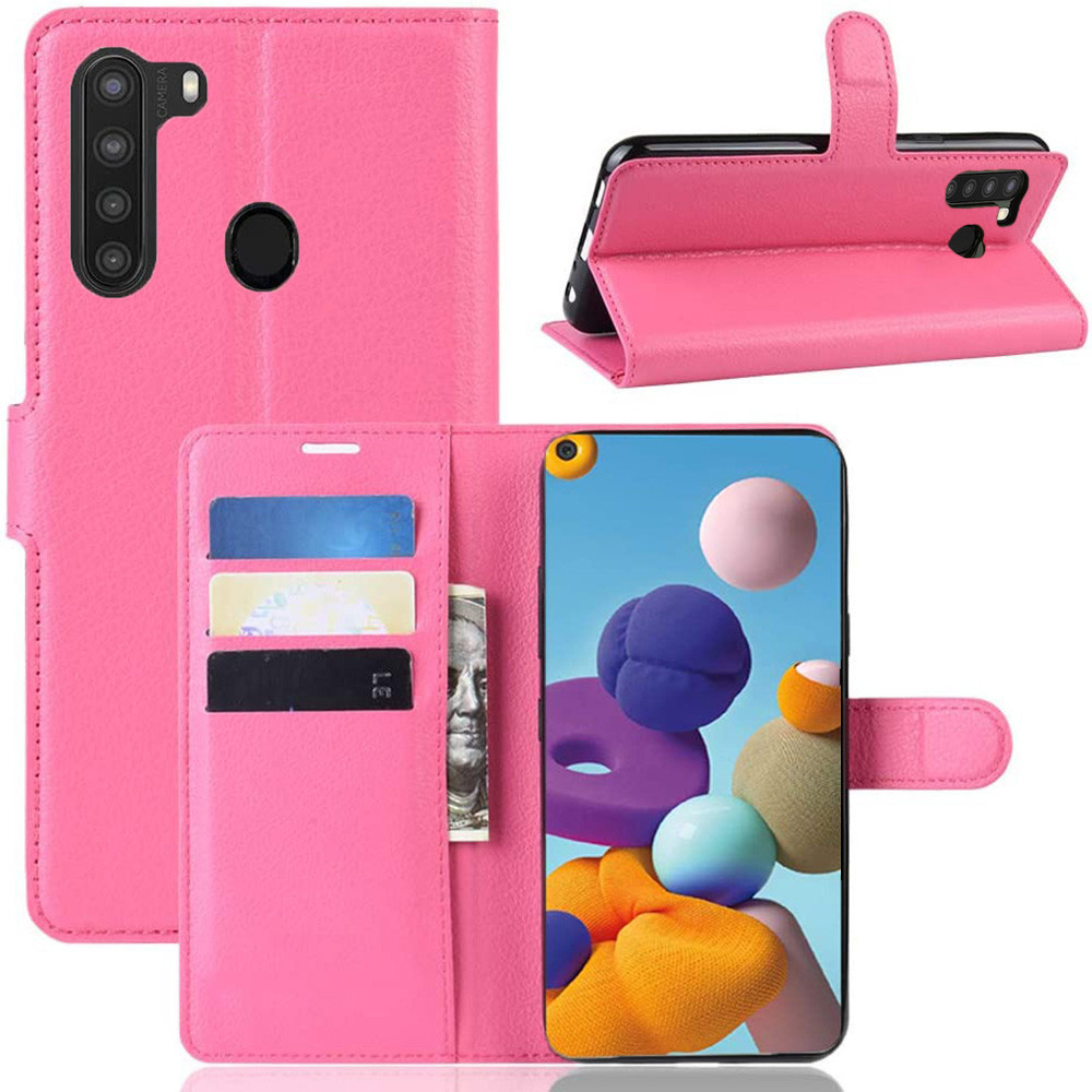 Чохол-книжка Litchie Wallet для Samsung Galaxy A21 A215 Rose