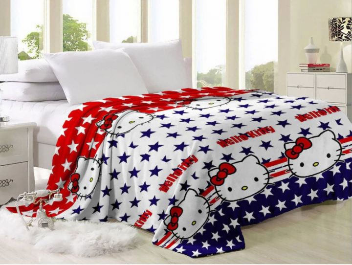 Дитячий плед велсофт 150х210 Хелло Кітті Hello Kitty
