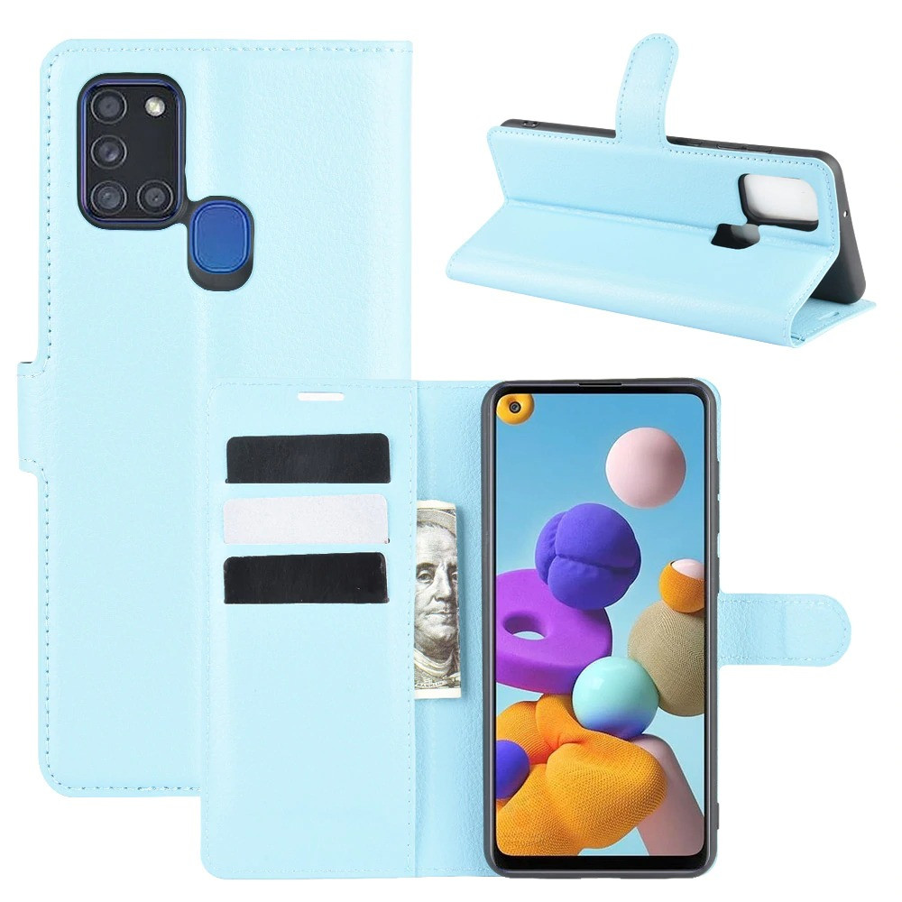 Чохол-книжка Litchie Wallet для Samsung Galaxy A21s A217 Blue