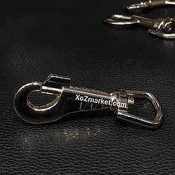 Карабін для собак 82 мм/Капабін повідковий ребристий, Китай