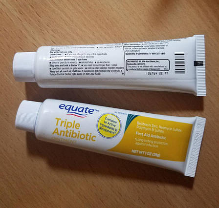 Заживляющая мазь Equate ТРОЙНОЙ АНТИБИОТИК США оригинал, средство для ...