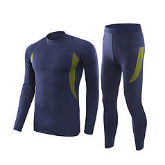 Термобілизна Lesko A152 XXL Blue для чоловіків вітрозахисні антифрикційне зручне для активного відпочинку від холоду