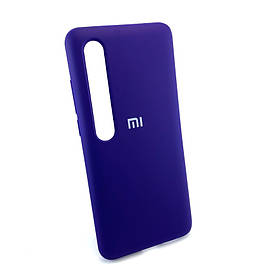 Чохол для Xiaomi Mi 10, Mi 10 pro накладка на бампер захисний силіконовий Silicone Cover фіолетовий