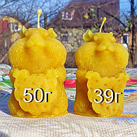 Воскова свічка "Хом'ячок" з натурального бджолиного воску