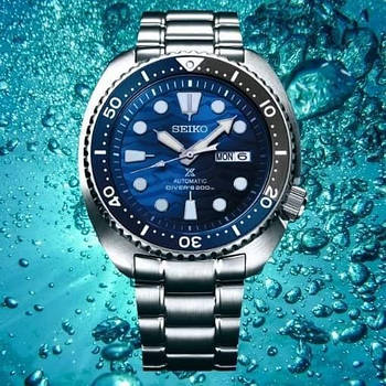 Чоловічі годинники Seiko Turtle SRPD21 SRPD21J1 SRPD21K1 "Save the Ocean" Special Edition Черепаха