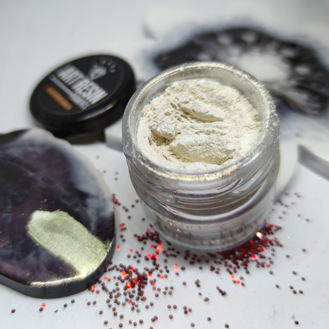 Перламутровый пигмент "Бело-золотой жемчуг хамелеон" № 134 ArtResin ...