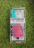 Гребінець Janeke 1830 Superbrush The Original Italian оригінал Джанек бірюзова з рожевим, фото 5